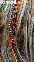 Load image into Gallery viewer, Clip-in Feather Hair Extension 11&quot; long