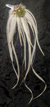 Load image into Gallery viewer, Feather Hair Clip 10&quot; long with TINSEL