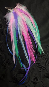 Feather Hair Clip 8" long