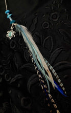 Load image into Gallery viewer, Beaded Feather Hair Clip 11&quot; long