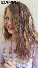 Load image into Gallery viewer, Clip-in Feather Hair Extension 18&quot; long