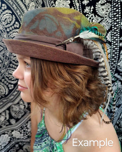 Shay Feathers Roach/Hat/Hair Clip