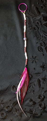 Miss Timber Feather Keychain