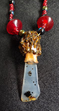Load image into Gallery viewer, Necklace Real Morel Mushroom Beaded