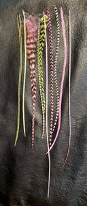 DIY Feather Extension (feathers only) 10 feathers up to 13" long #2-026